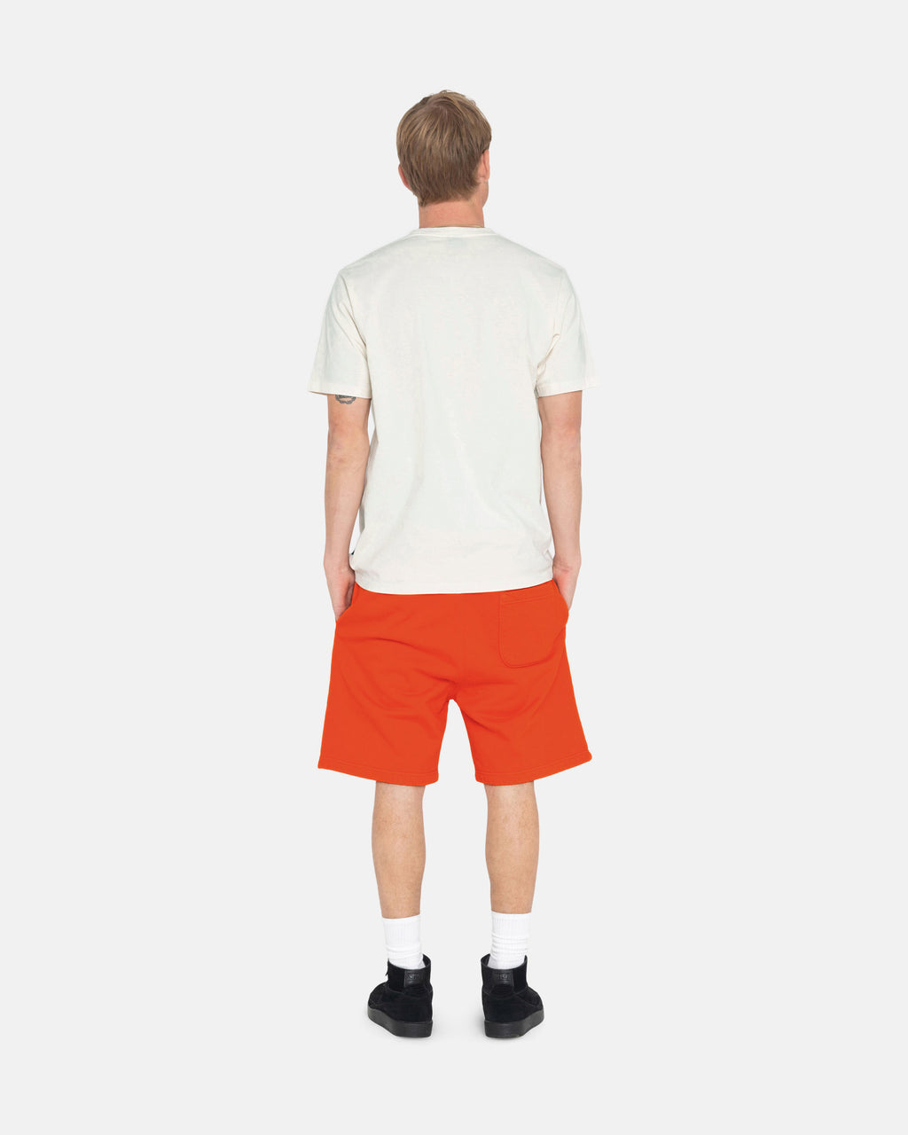 Stussy Overdyed Stock Logo Sweat Shorts Orange | 7184OGXBV