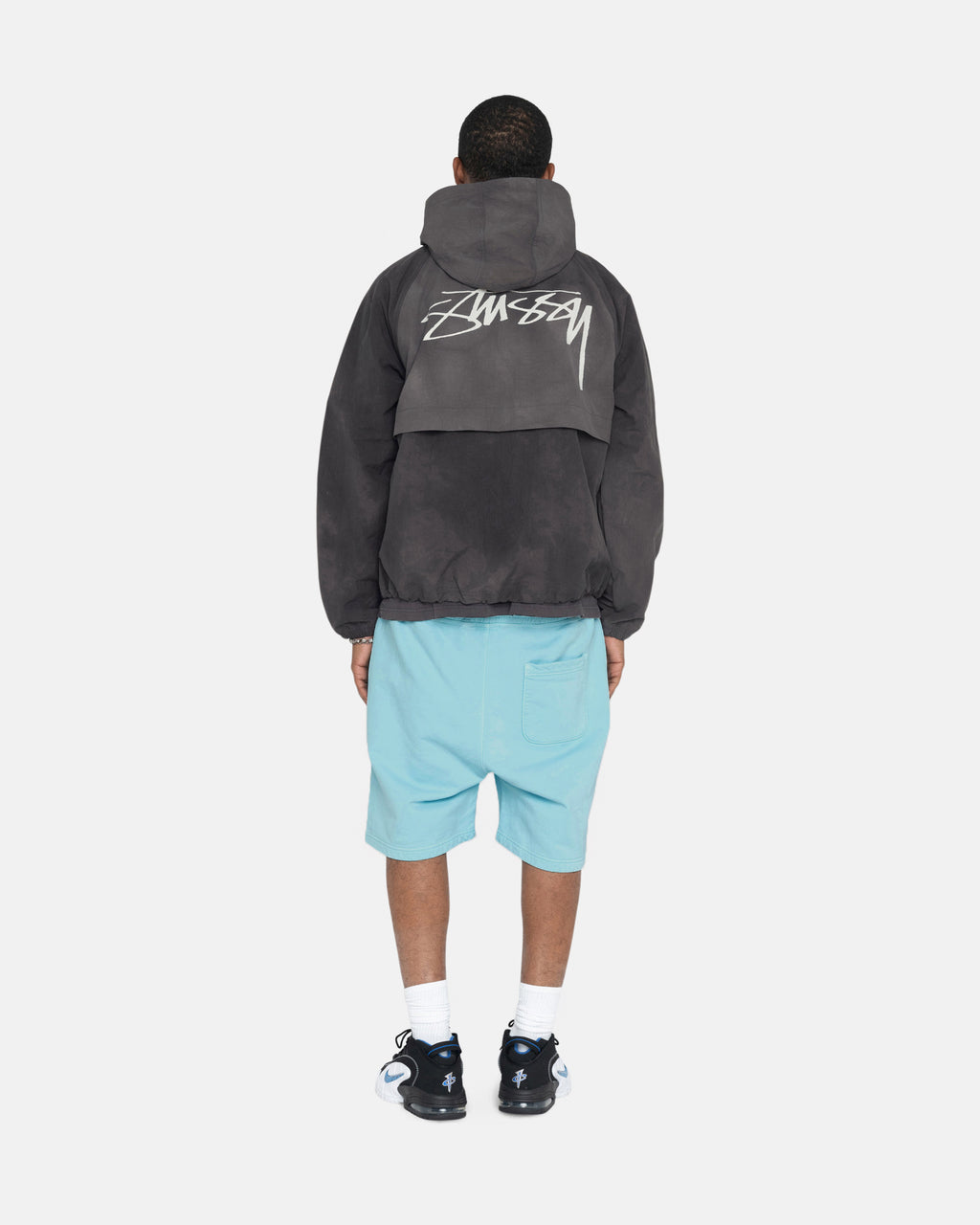 Stussy Overdyed Stock Logo Sweat Shorts Blå | 9254KHVYM