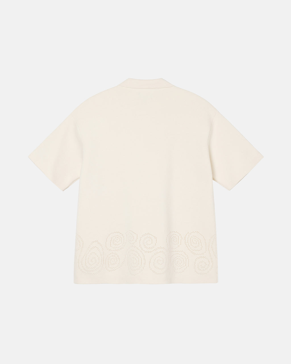 Stussy Perforated Swirl Knit Skjorte Beige | 3296KIEYN