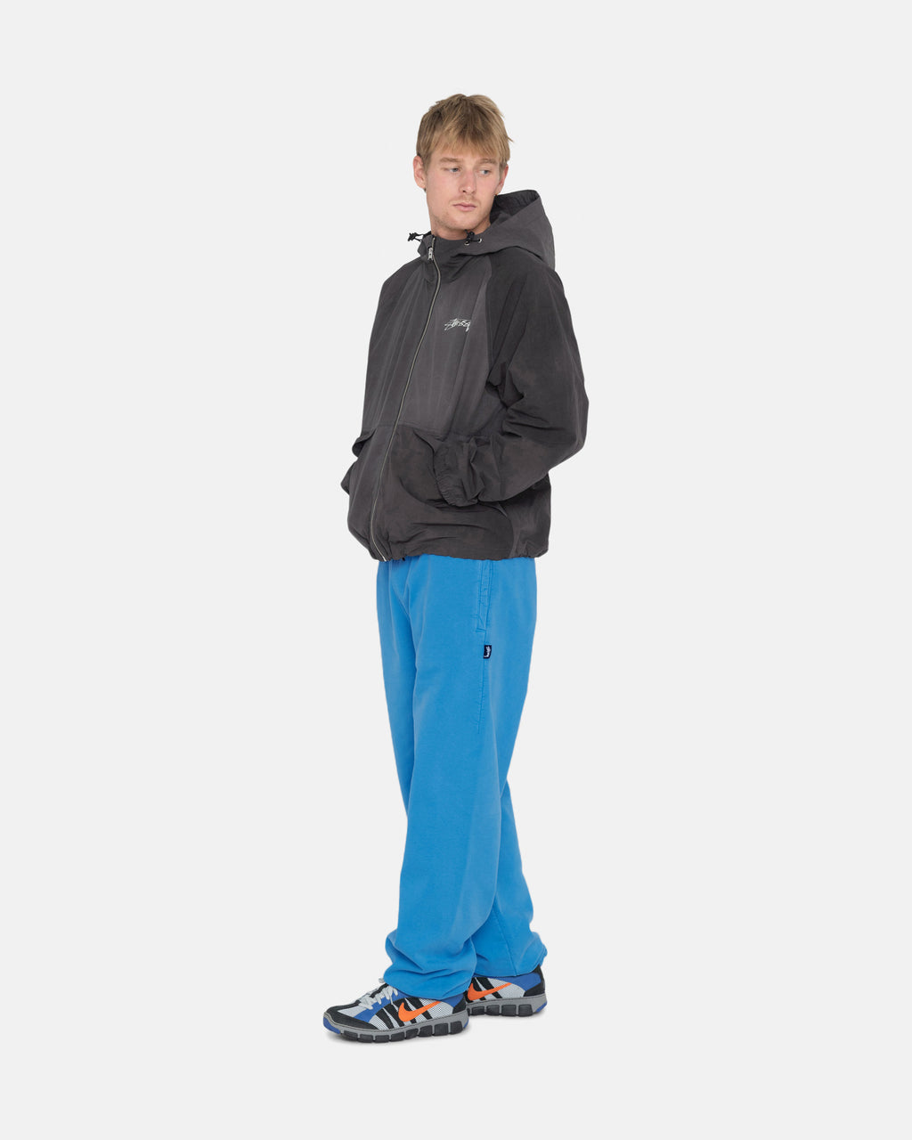 Stussy Pigment Dyed Fleece Bukser Blå | 1059GXWKM