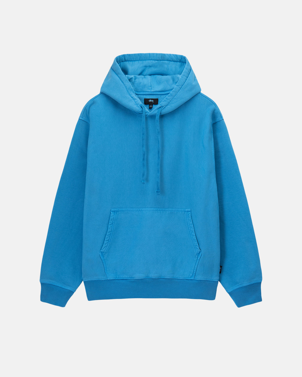 Stussy Pigment Dyed Fleece Hættetrøje Blå | 9104RAQGM