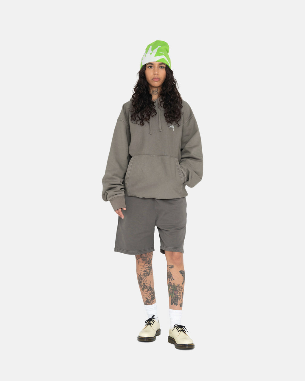 Stussy Pigment Dyed Fleece Shorts Grå | 2057LJDBC