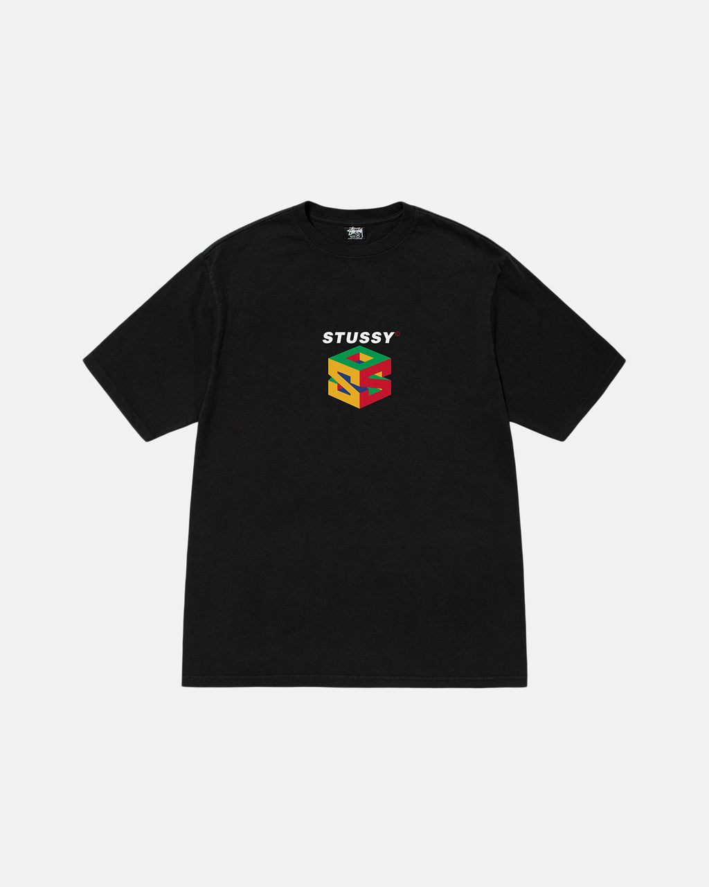 Stussy S64 Pigment Dyed Løbe T-shirt Sort | 9082PTGJI