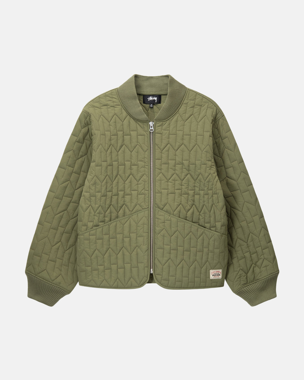 Stussy S Quiltet Liner Jakke Olivengrøn | 8291CDBUQ