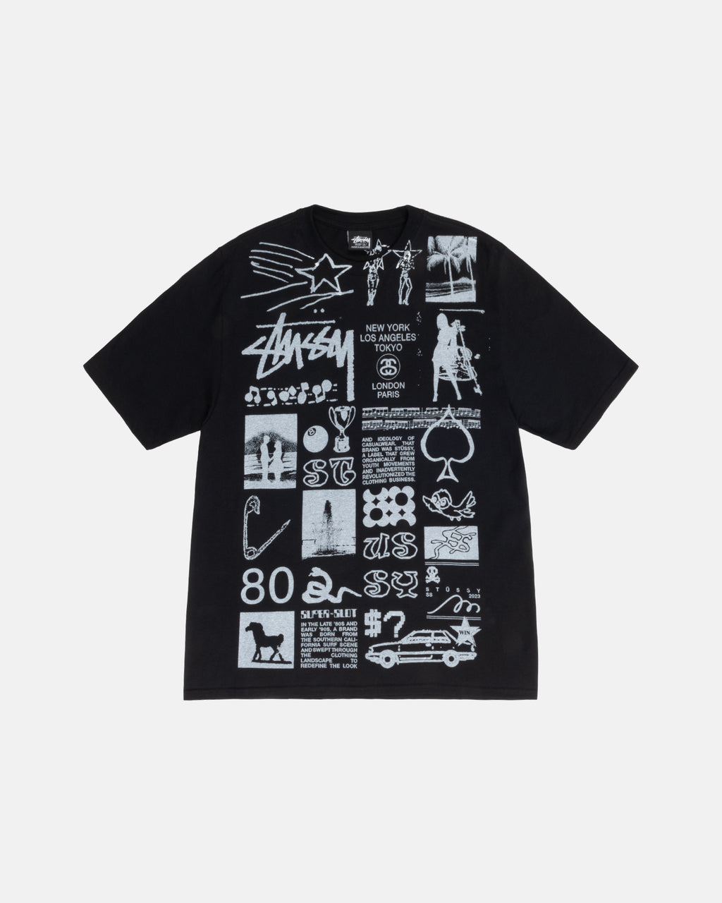 Stussy Sara Løbe T-shirt Sort | 9132FEZHJ