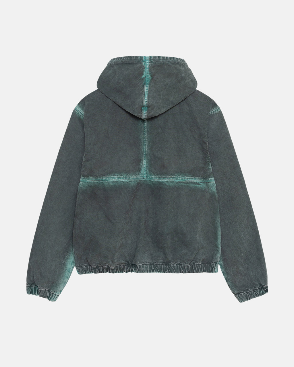 Stussy Spray Dye Hætte Arbejds Jakke Sort | 0385FQGVP