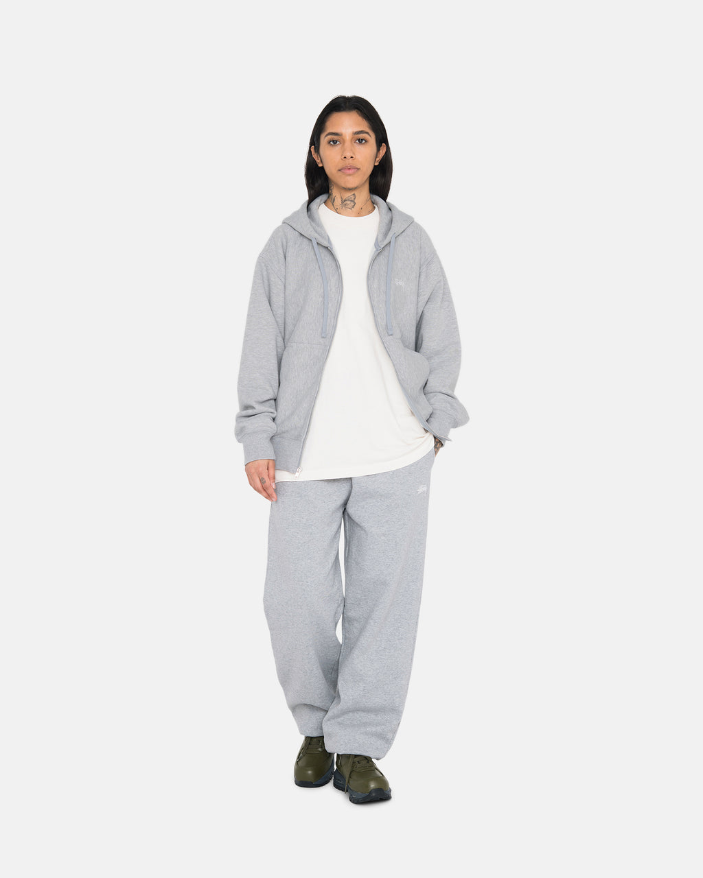 Stussy Stock Logo Joggingbukser Grå | 0542WPVDZ