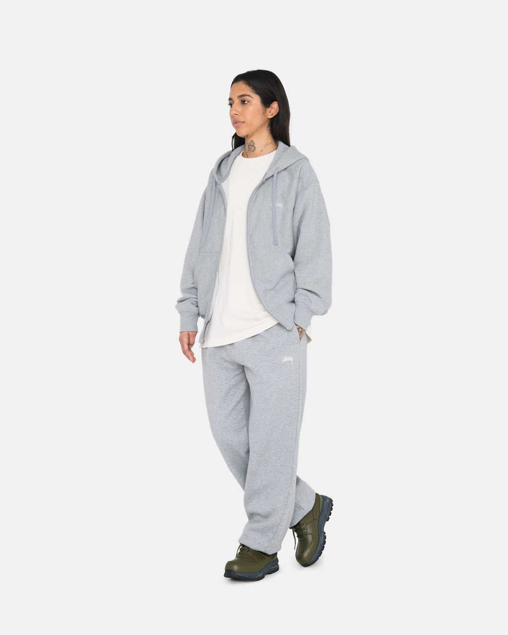 Stussy Stock Logo Joggingbukser Grå | 0542WPVDZ