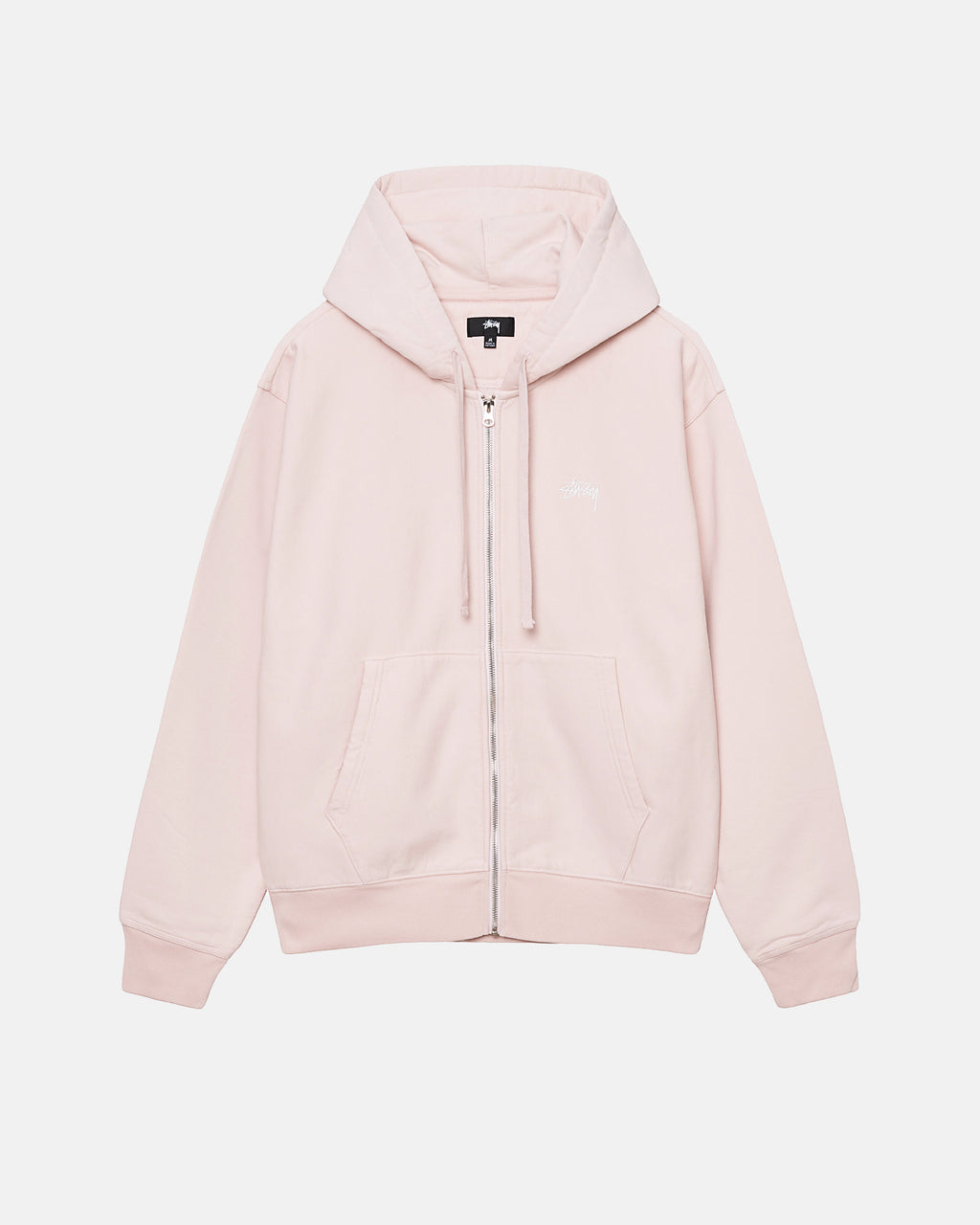 Stussy Stock Logo Zip Hættetrøje Lyserød | 3752GOJNY