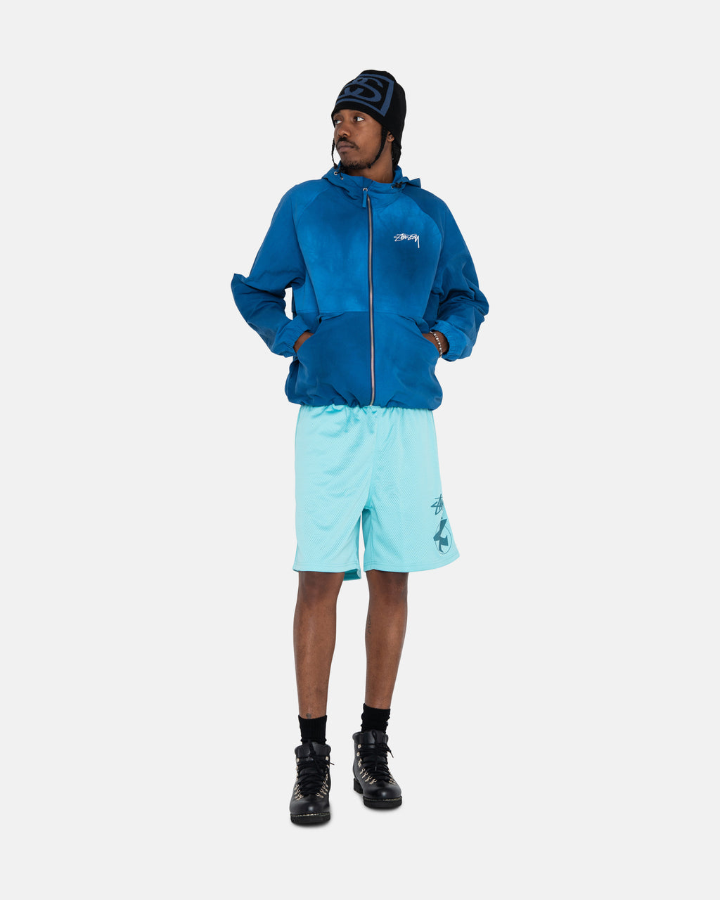 Stussy Surfman Mesh Shorts Lyseturkis | 2853WRXHL