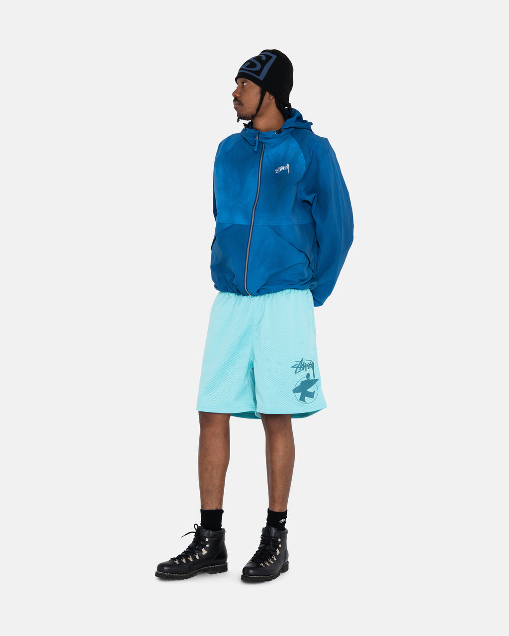 Stussy Surfman Mesh Shorts Lyseturkis | 2853WRXHL