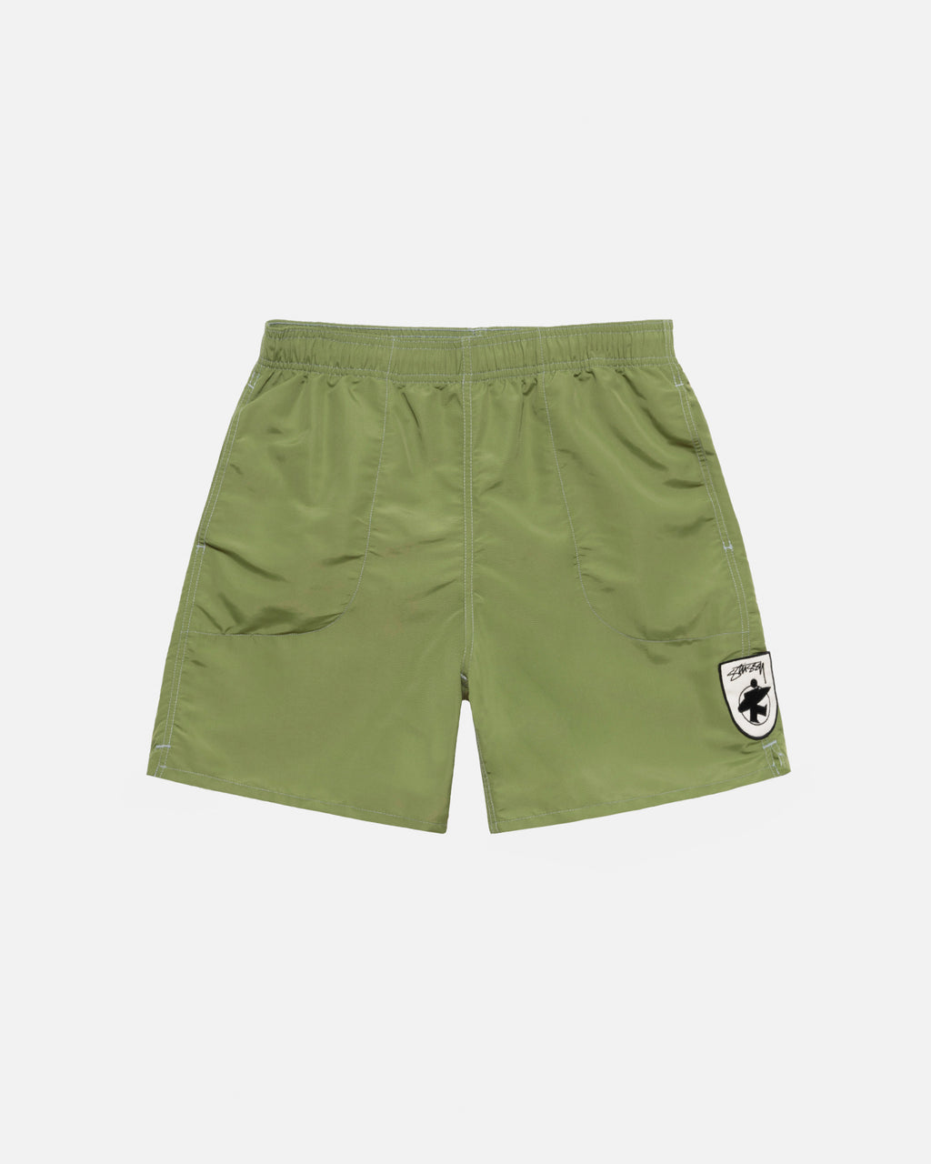 Stussy Surfman Patch Strand Shorts Leaf | 6789GYAVJ