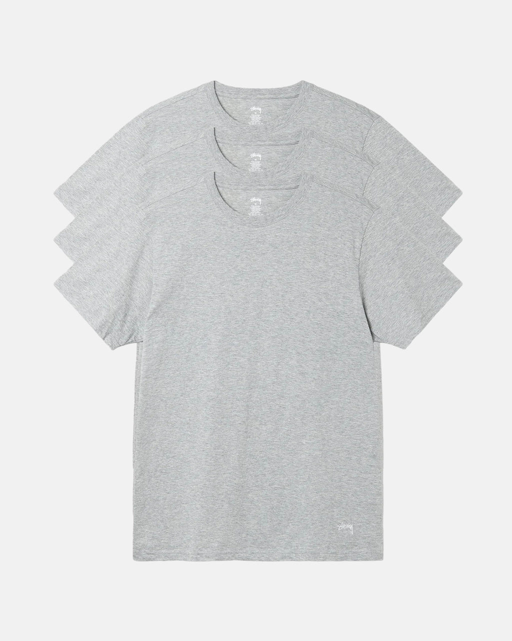 Stussy Undershirt - 3 Pack Løbe T-shirt Grå | 9872YHZES