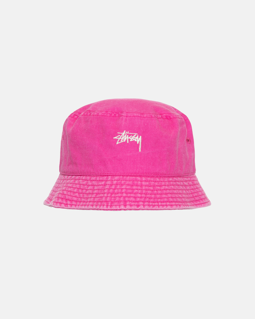 Stussy Washed Stock Bucket Hat Magenta | 4027QDZXK