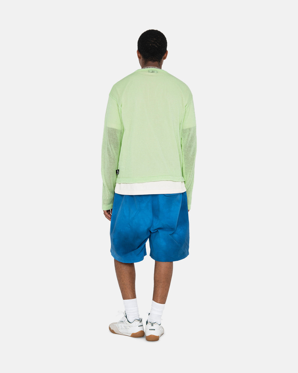 Stussy Wave Dye Nylon Shorts Dyb Blå | 1657WXQPY