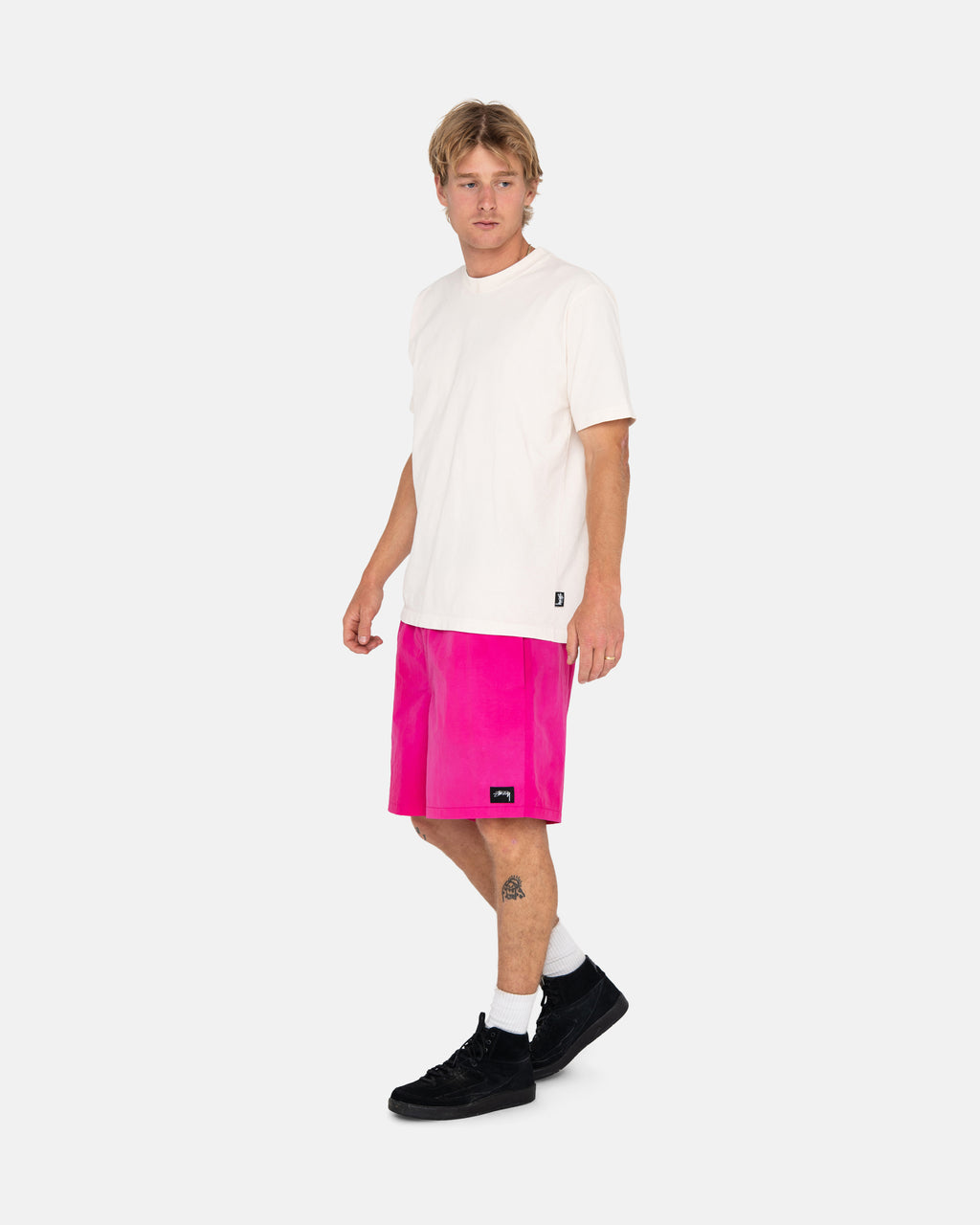 Stussy Wave Dye Nylon Shorts Fuchsia | 2197BUHAO