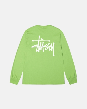 Stussy Basic Ls Løbe T-shirt Tea | 8016QZDCJ