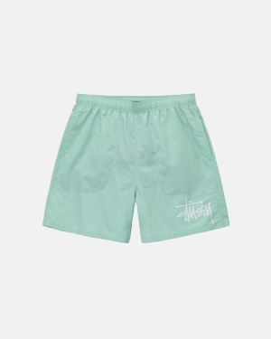 Stussy Big Basic Strand Shorts Mintgrønne | 2489TCOXF