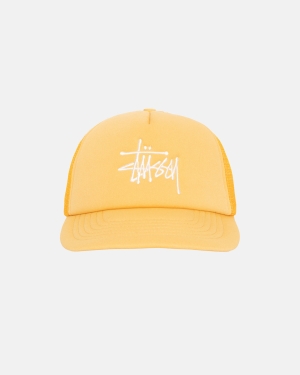 Stussy Big Basic Trucker Kasketter Guld | 2083OLAXI