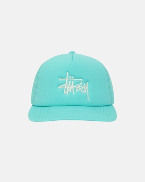 Stussy Big Basic Trucker Kasketter Turkis | 6938QYUSB