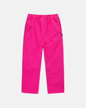 Stussy Brushed Beach Bukser Lyserød | 8294OUJHE