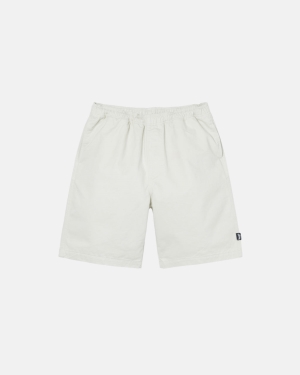 Stussy Brushed Beach Shorts Beige | 9102ZGMUI