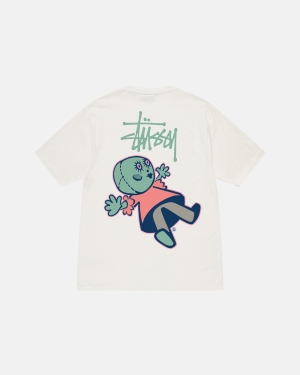 Stussy Dollie Pigment Dyed Løbe T-shirt Beige | 2876BXRVA