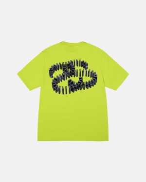 Stussy Dominoes Løbe T-shirt Keylime | 6120OJFGP