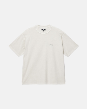 Stussy Lazy Løbe T-shirt Beige | 8193FNEMO