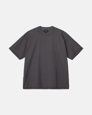 Stussy Lazy Løbe T-shirt Sort | 0945VGLRZ