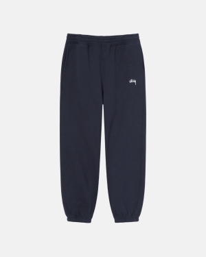 Stussy Overdyed Stock Logo Joggingbukser Mørkeblå | 8621AYJCZ