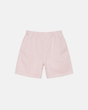 Stussy Overdyed Stock Logo Sweat Shorts Lyserød | 1976FUAQY