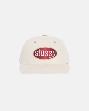 Stussy Pitstop Low Pro Kasketter Beige | 7345ORYHL