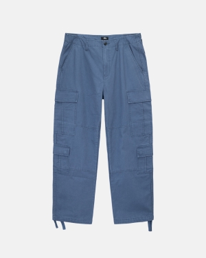 Stussy Ripstop Surplus Cargo Bukser Blå | 1678FQADX