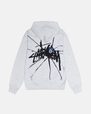 Stussy Shattered Zip Hættetrøje Grå | 6089JXBOV