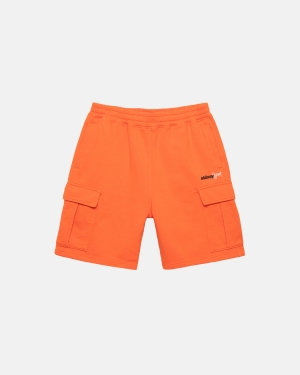 Stussy Sports Fleece Shorts Orange | 0914UGPOK