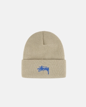 Stussy Stock Cuff Beanie Kasketter Hvide | 5964VLJBW