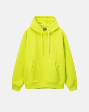 Stussy Stock Logo Applique Hættetrøje Keylime | 1578DSUOT