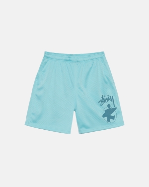 Stussy Surfman Mesh Shorts Lyseturkis | 2853WRXHL