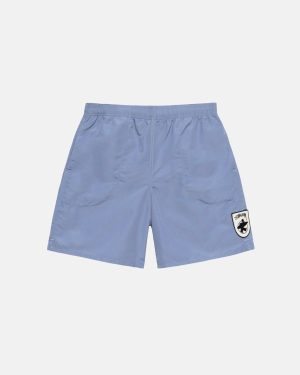 Stussy Surfman Patch Strand Shorts Blå | 3690AONYT