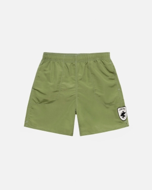 Stussy Surfman Patch Strand Shorts Leaf | 3821BCAWK