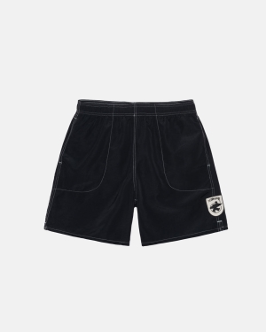 Stussy Surfman Patch Strand Shorts Sort | 8146XONCE