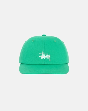 Stussy Washed Stock Low Pro Kasketter Lysegrøn | 6857EYBPD