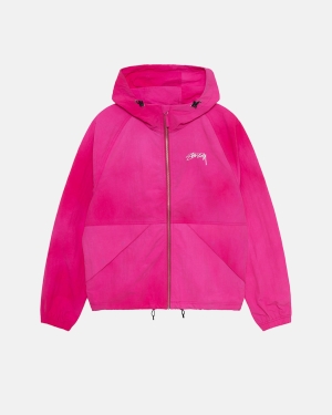 Stussy Wave Dye Beach Shell Jakke Fuchsia | 8726AZXGL